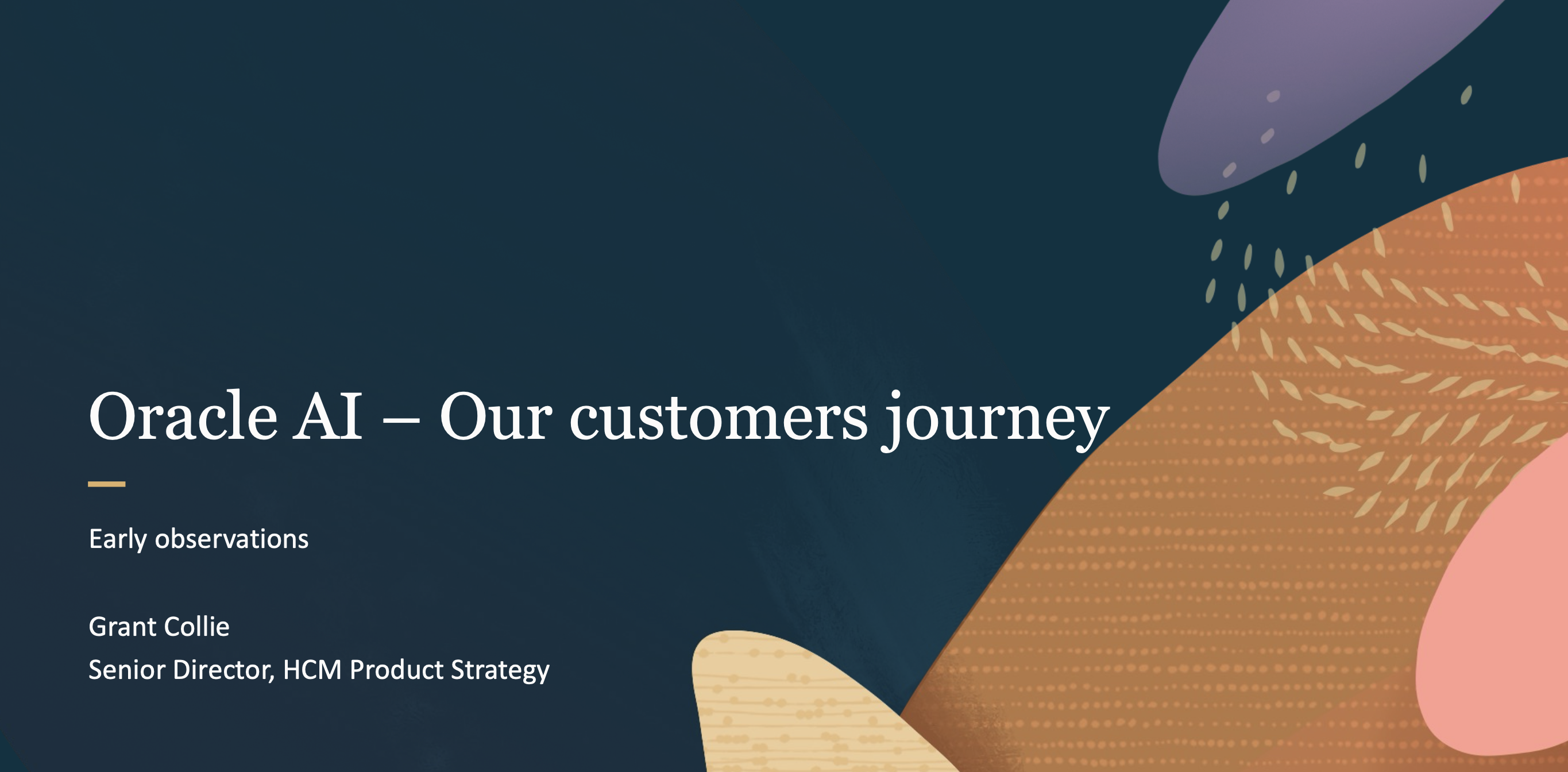 5. Oracle AI Presentation Slides: Our Customers Journey thumbnail